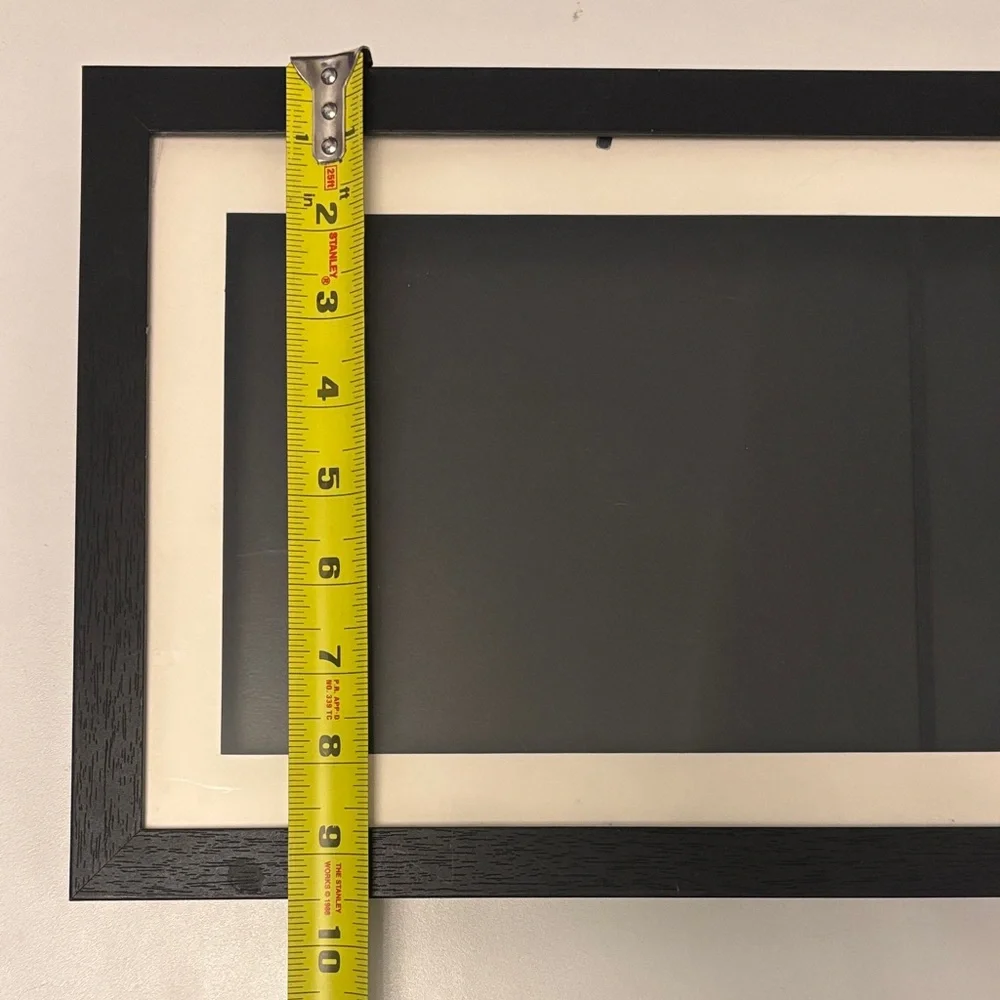 Elegant Black and White Picture Frame Set